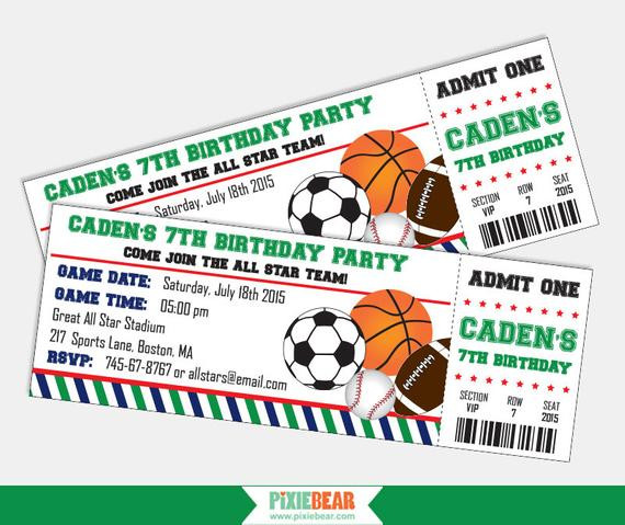 Best ideas about Sports Birthday Invitations
. Save or Pin Sports Birthday Invitation Sports Party Invitation Sports Now.