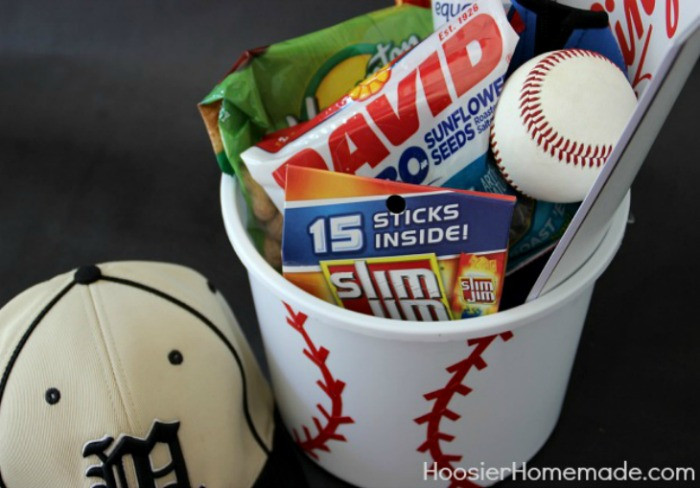 Best ideas about Sports Gift Ideas
. Save or Pin Sports Themed Gift Bucket Hoosier Homemade Now.