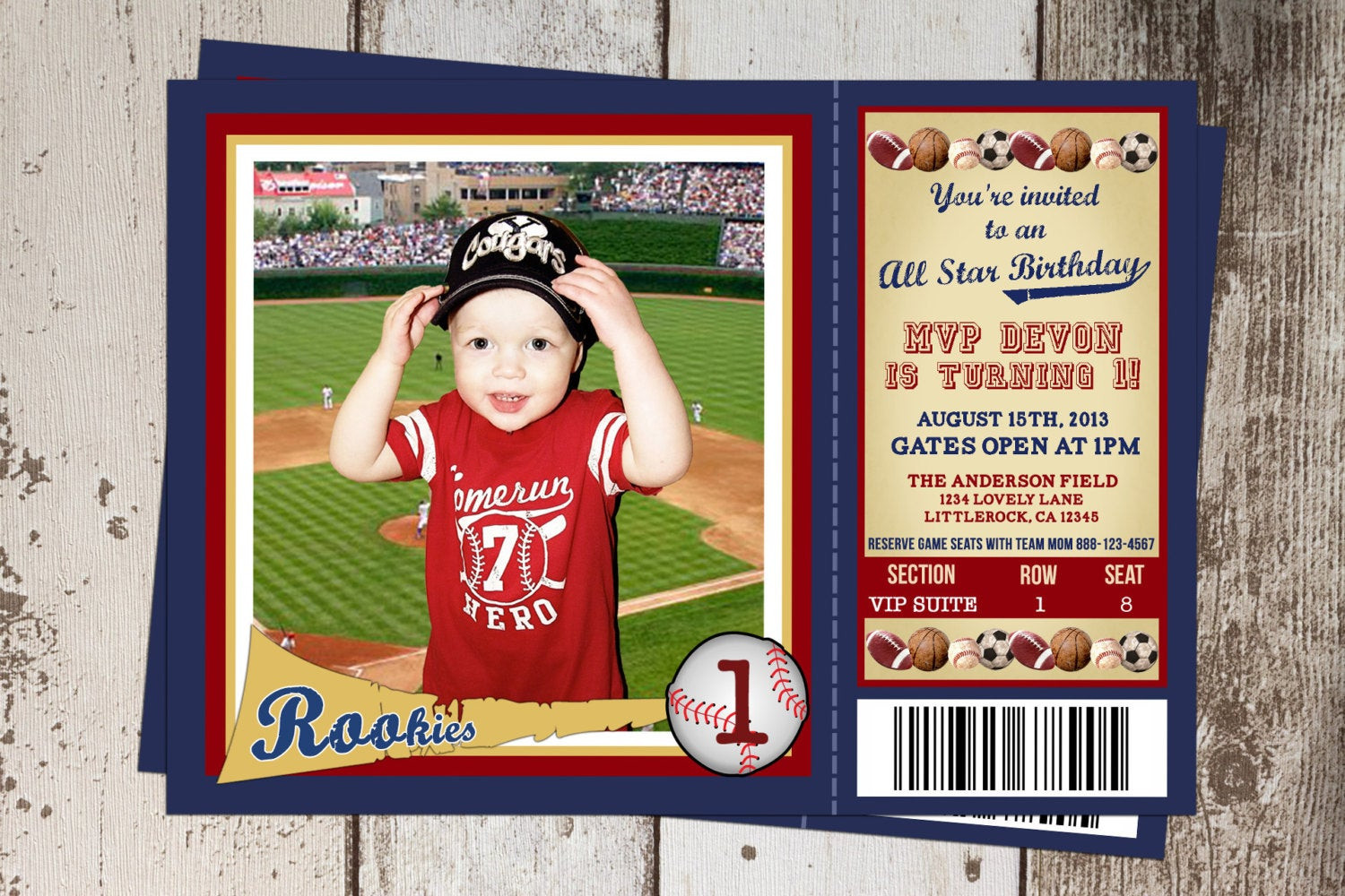 Best ideas about Sports Themed Birthday Invitations
. Save or Pin All Sports Ticket Birthday Invitation All Star Sports theme Now.