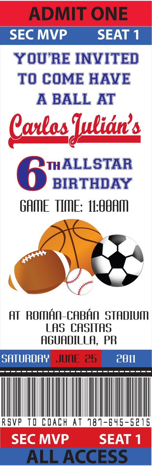 Best ideas about Sports Themed Birthday Invitations
. Save or Pin Partylicious Events PR June 2011 Now.