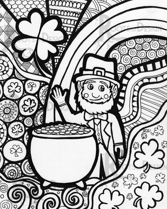 Best ideas about St Patrick'S Day Coloring Pages For Adults
. Save or Pin INSTANT DOWNLOAD Coloring Page St Patrick s Day Now.