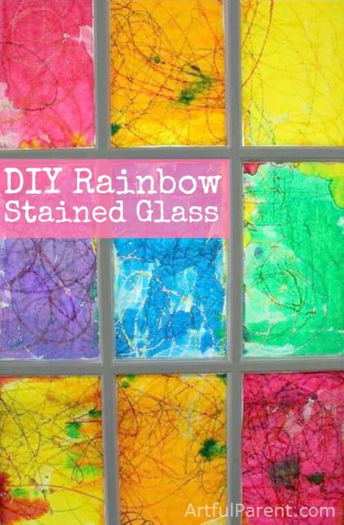 Best ideas about Stained Glass DIY
. Save or Pin A DIY Rainbow Stained Glass Window Now.