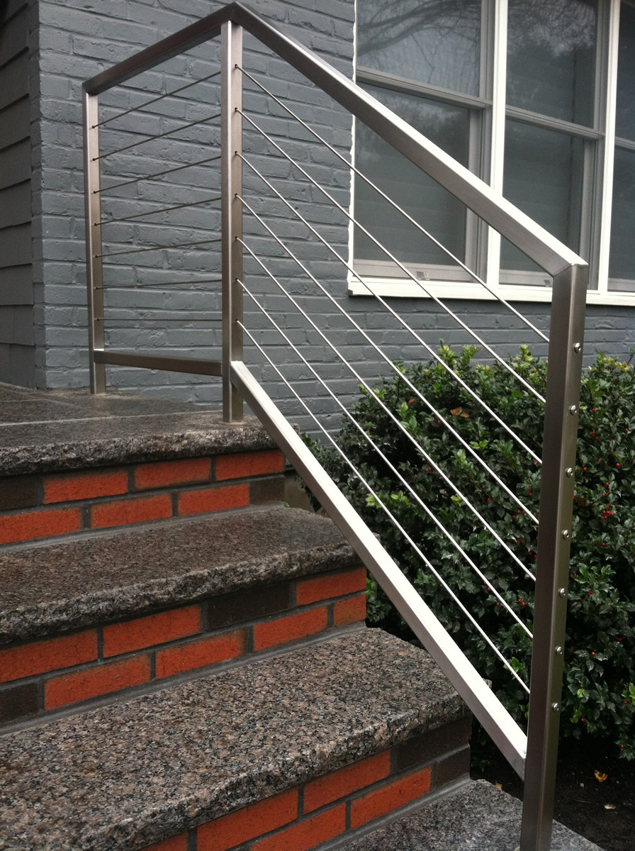 Best ideas about Stainless Steel Staircase Railing
. Save or Pin Colonial Iron Works Iron Exterior Handrails Now.
