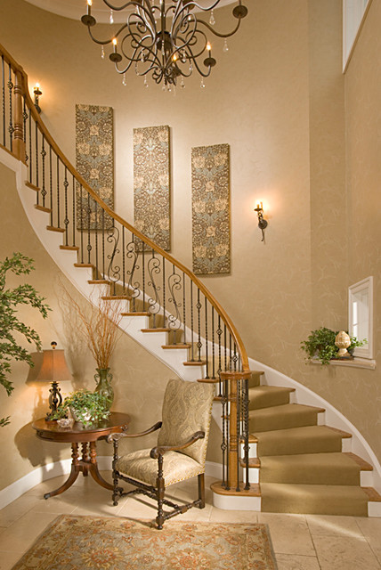 Best ideas about Staircase Wall Decoration
. Save or Pin Bethesda Foyer Traditional Staircase dc metro by Now.