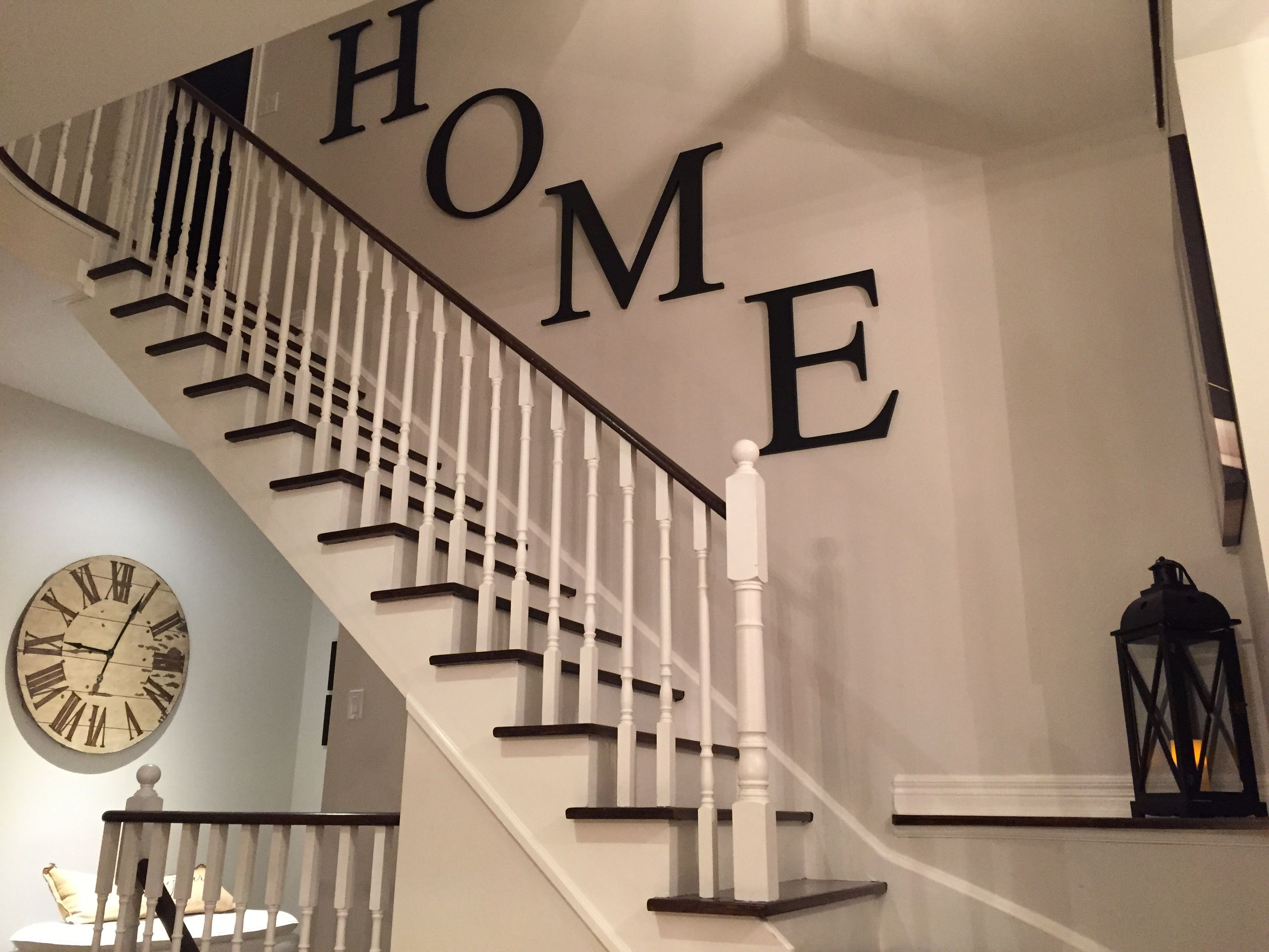 Best ideas about Staircase Wall Decoration
. Save or Pin Modern farmhouse stairway Now.