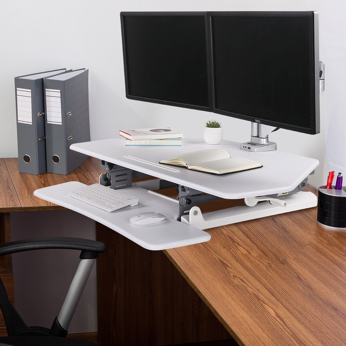 Best ideas about Standing Desk Converter DIY
. Save or Pin FlexiSpot Standing Desk Converter 27" Width Now.