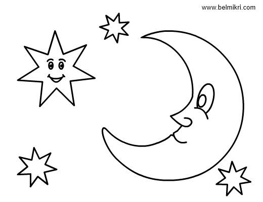 Best ideas about Star And Moon Preschool Coloring Sheets
. Save or Pin Smiling Star Stars and Moon Colouring Pages Coloring Now.