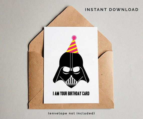 Best ideas about Star Wars Birthday Card
. Save or Pin Star Wars Birthday Card Darth Vader Birthday Card Star Wars Now.