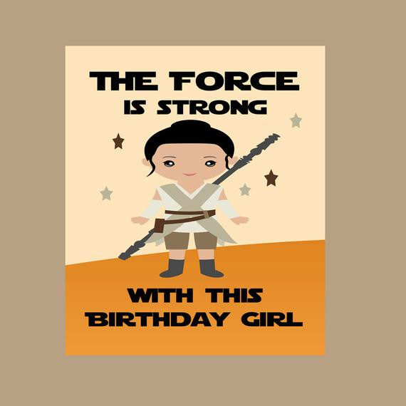 Best ideas about Star Wars Birthday Card
. Save or Pin Star Wars Birthday Rey Star Wars Birthday Card The Force Now.