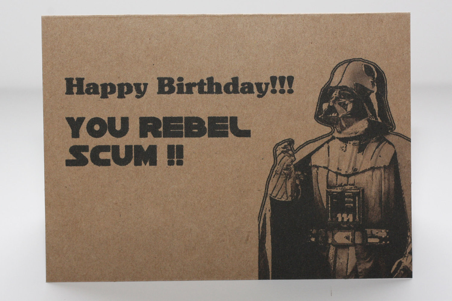 Best ideas about Star Wars Birthday Card
. Save or Pin Darth Vader Birthday card and envelope Star Wars by Now.