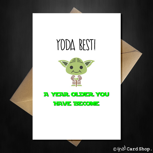 Best ideas about Star Wars Birthday Card
. Save or Pin Funny Star Wars Birthday Card Yoda Best – That Card Shop Now.