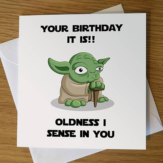 Best ideas about Star Wars Birthday Card
. Save or Pin Yoda Birthday Card Yoda greeting card Star Wars greeting Now.