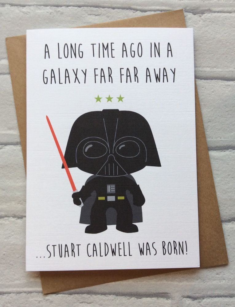 Best ideas about Star Wars Birthday Card Printable
. Save or Pin Personalised Handmade Star Wars Birthday Card Darth Vader Now.