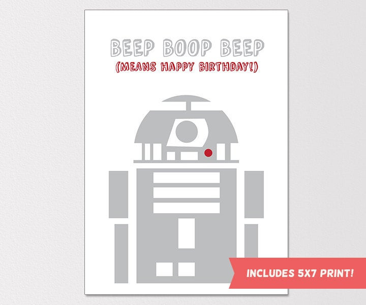 Best ideas about Star Wars Birthday Card Printable
. Save or Pin Star Wars Birthday Card R2D2 Birthday Card by ClaresPrintables Now.