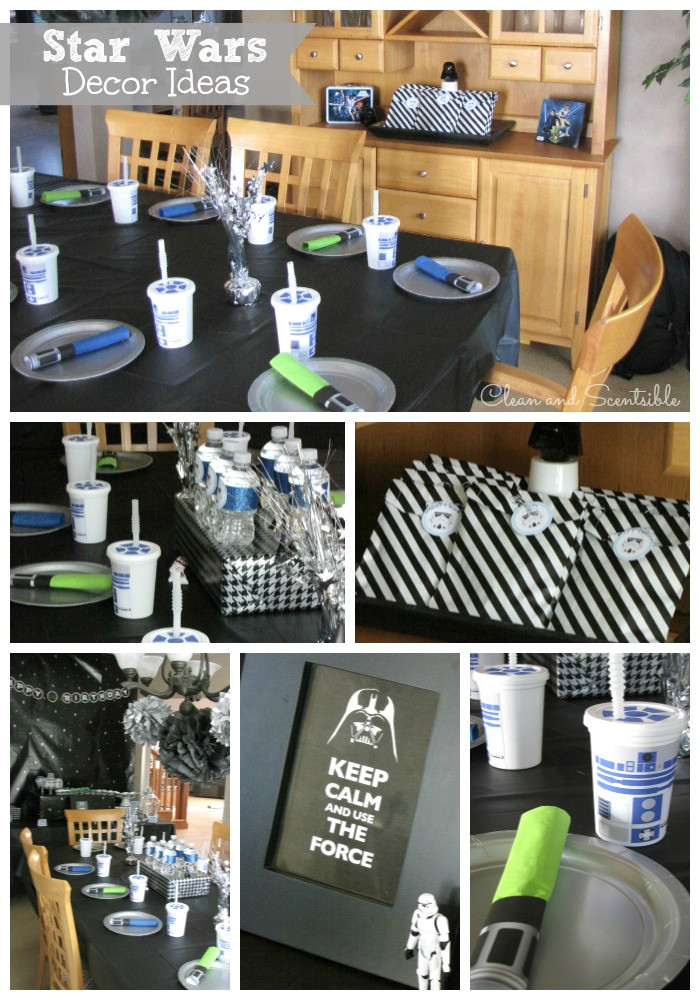Best ideas about Star Wars Birthday Decorations
. Save or Pin Star Wars Party Ideas Clean and Scentsible Now.