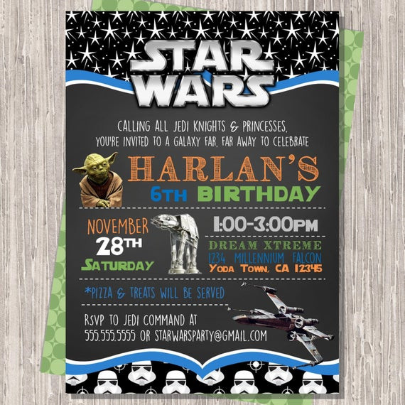 Best ideas about Star Wars Birthday Invitations
. Save or Pin Star Wars Invitation Star Wars Birthday Invitation Star Wars Now.