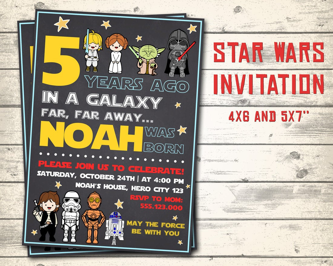 Best ideas about Star Wars Birthday Invitations
. Save or Pin Star Wars invitation Star Wars birthday invitation Star Wars Now.