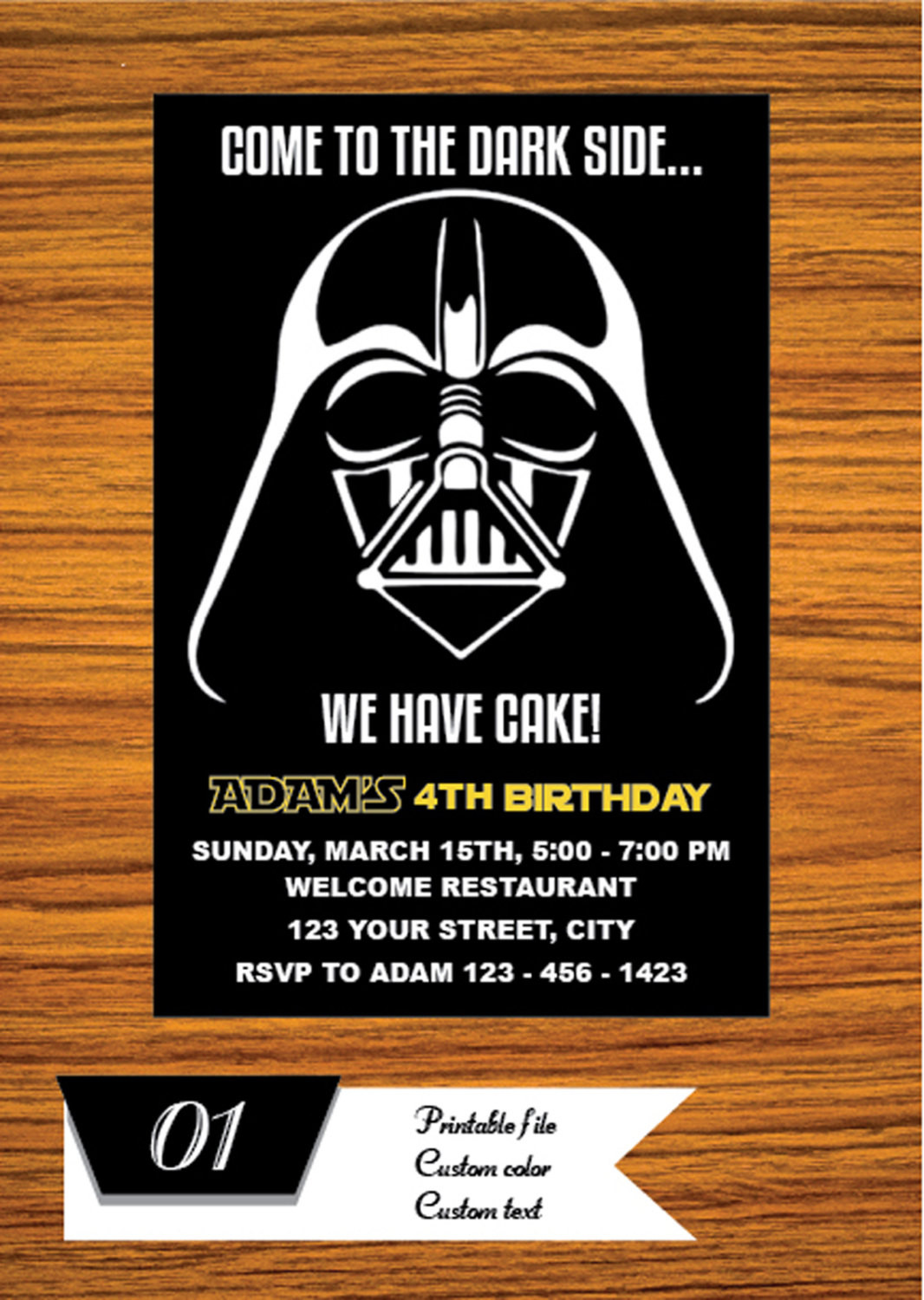 Best ideas about Star Wars Birthday Invitations
. Save or Pin Star Wars Invitation Star Wars Party Invitation Star Wars Now.