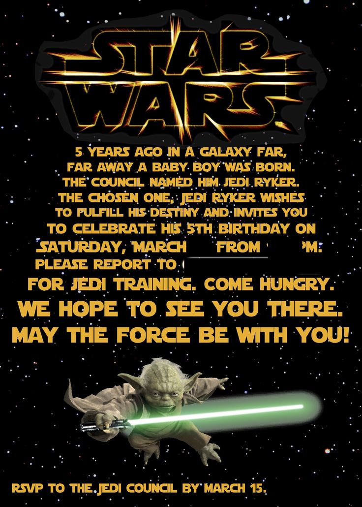 Best ideas about Star Wars Birthday Party Invitations
. Save or Pin Best 25 Star wars invitations ideas on Pinterest Now.