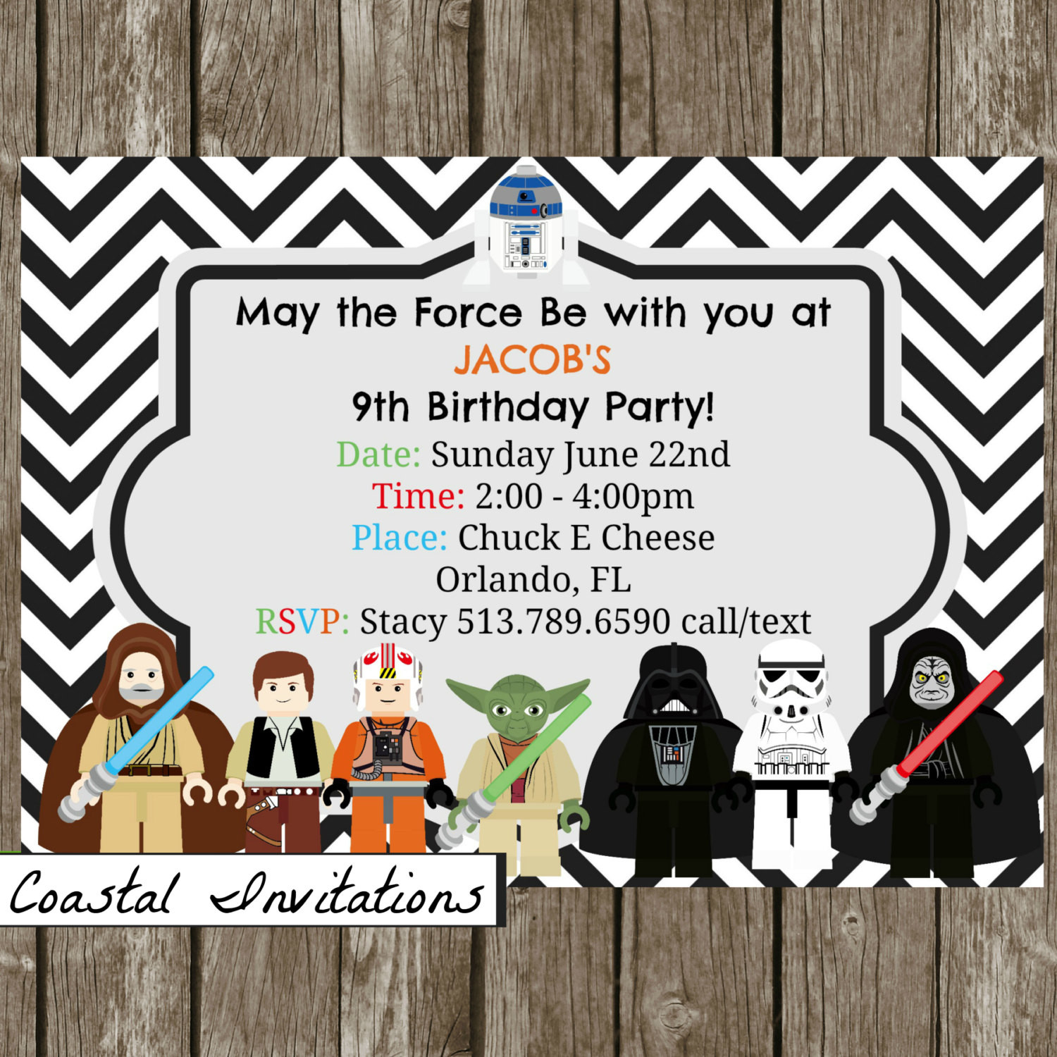 Best ideas about Star Wars Birthday Party Invitations
. Save or Pin Lego Star Wars Birthday Party Invitation by CoastalInvitations Now.