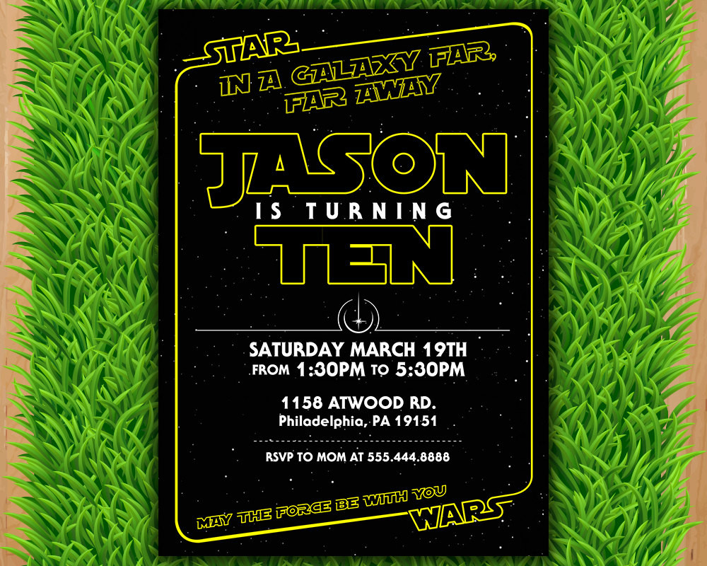 Best ideas about Star Wars Birthday Party Invitations
. Save or Pin Star Wars Invitation Star Wars Party Invitation Star Wars Now.