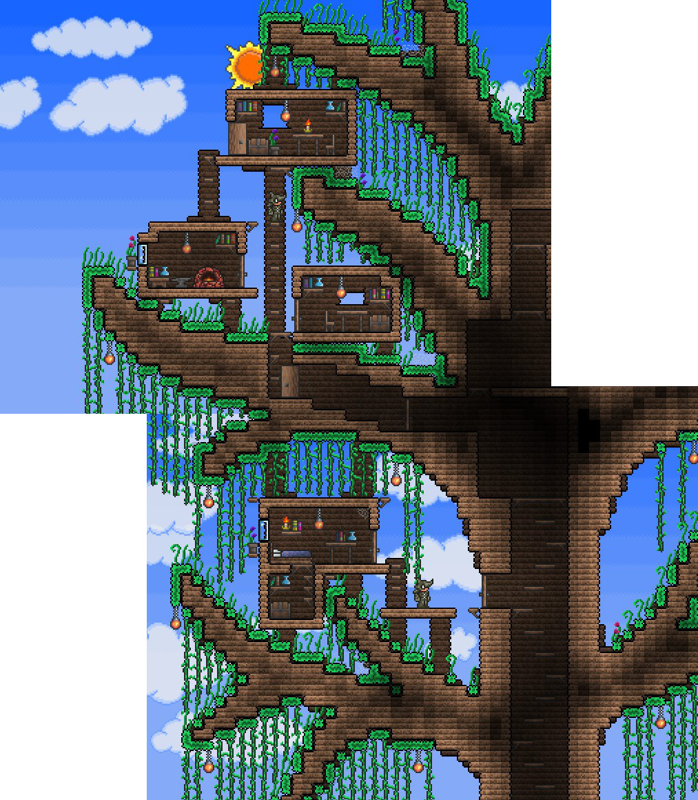 Terraria spiral staircase фото 14