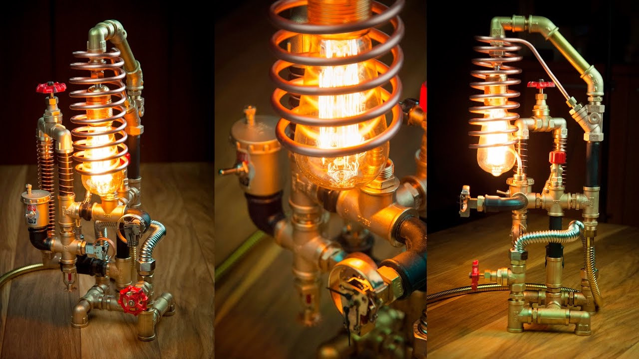Best ideas about Steampunk Lamp DIY
. Save or Pin Steampunk DIY Industrial Pipe Lamp 3 Now.