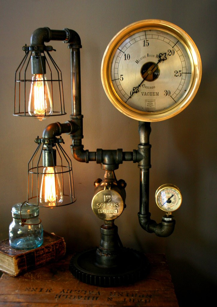 Best ideas about Steampunk Lamp DIY
. Save or Pin Machine Age Steampunk Steam Gauge Lamp 44 Now.