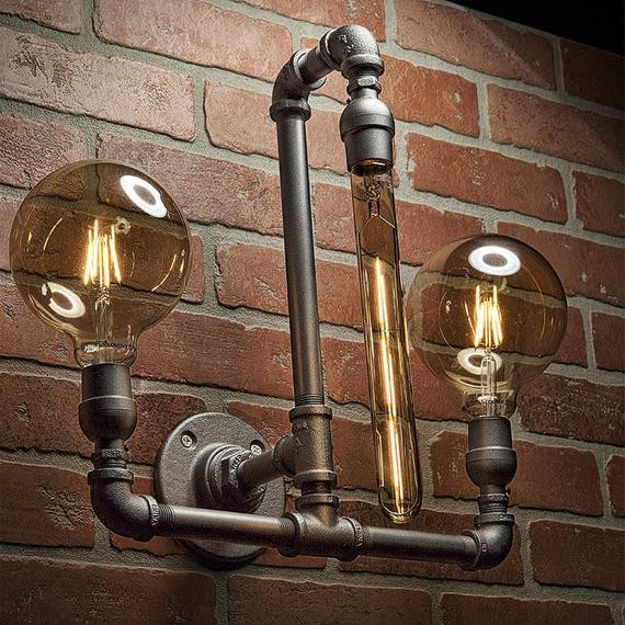 Best ideas about Steampunk Lamp DIY
. Save or Pin Pipe Light Lighting Pipe Sconce Light Steampunk Lighting Now.
