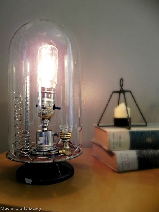 Best ideas about Steampunk Lamp DIY
. Save or Pin Anthro Inspired Inventor’s Bell Jar Lamp Now.