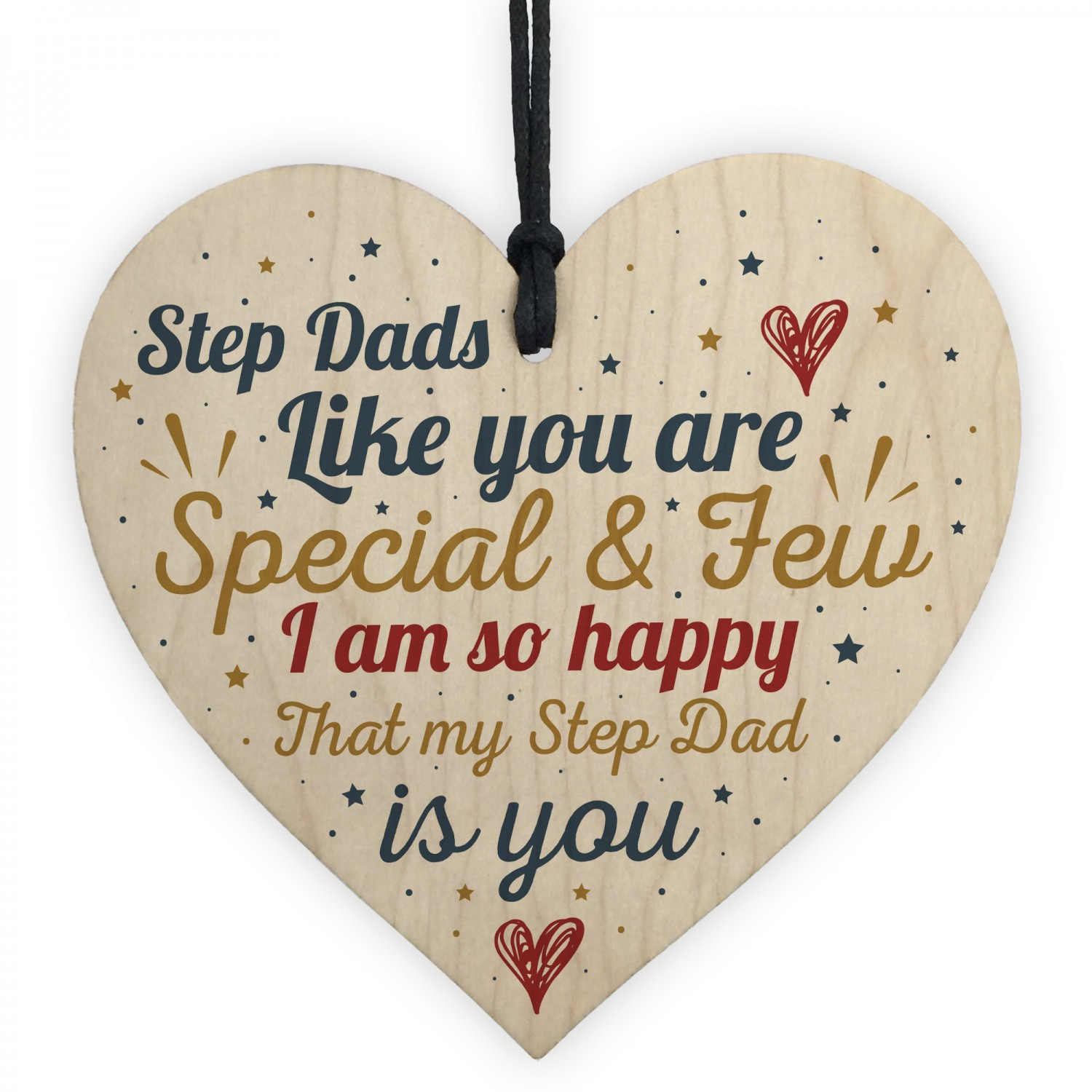 Best ideas about Step Dad Birthday Gifts
. Save or Pin Step Dad Father Gift Christmas Birthday Gift Wood Heart Plaque Now.