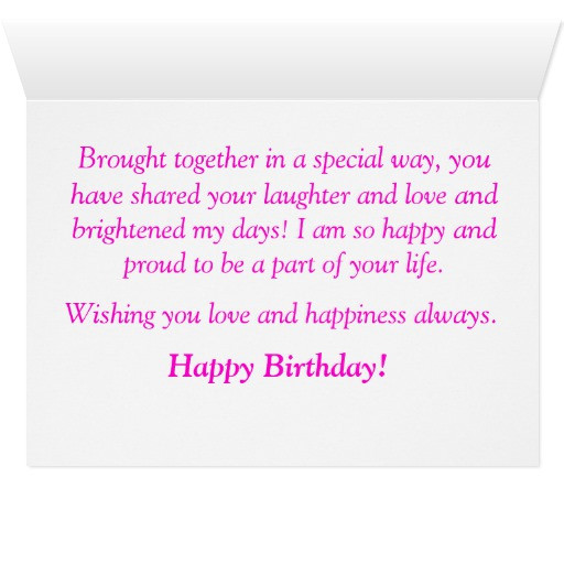 Best ideas about Step Daughter Birthday Wishes
. Save or Pin Step Daughter Birthday Card Now.