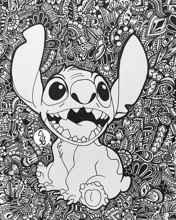Best ideas about Stitch Coloring Pages For Adults
. Save or Pin Lilo and Stitch Floral Design Love of my life Now.