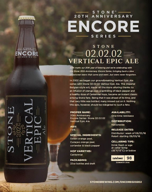 Best ideas about Stone Vertical Epic
. Save or Pin Stone Anniversary IPA Collection packs Stone Encore Now.