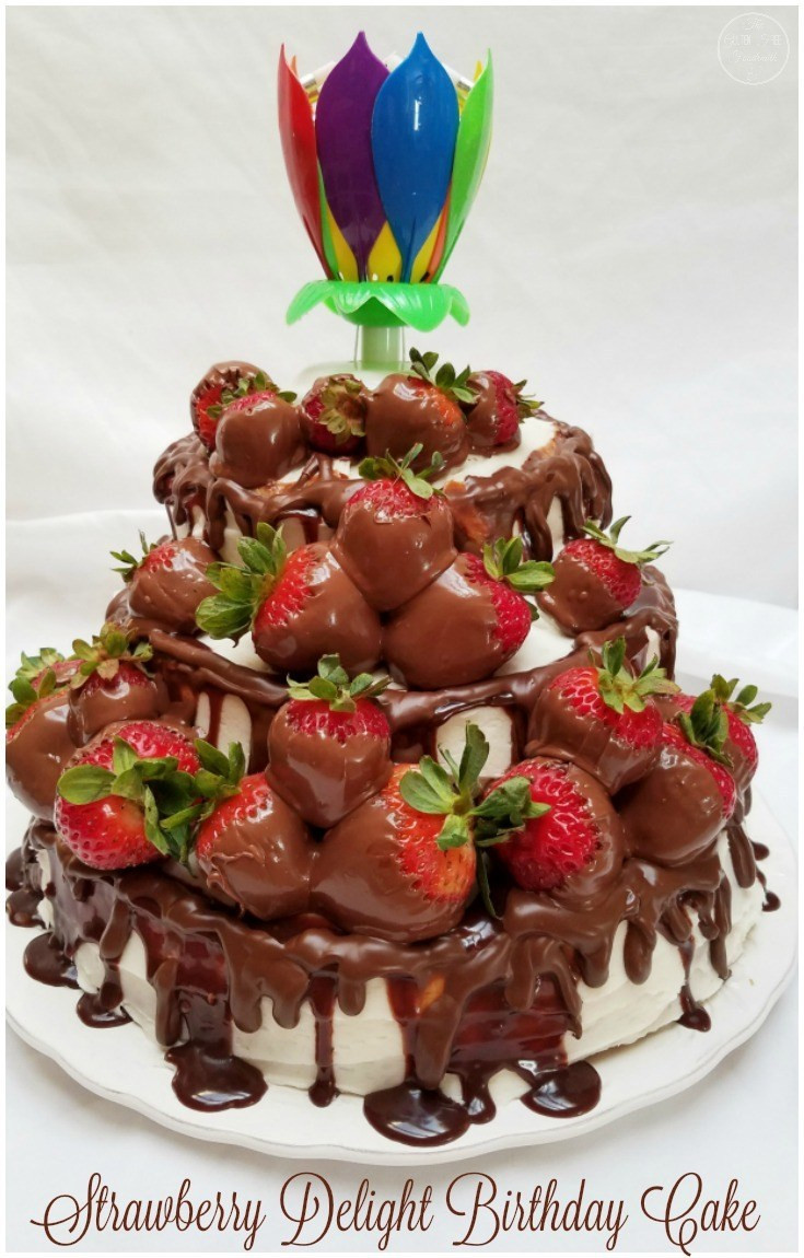 Best ideas about Strawberry Birthday Cake
. Save or Pin Strawberry Delight Birthday Cake The Gluten Free Foodsmith Now.