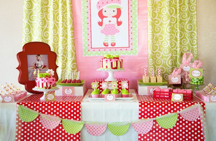 Best ideas about Strawberry Short Cake Birthday Party
. Save or Pin Kara s Party Ideas Strawberry Shortcake Themed First Now.
