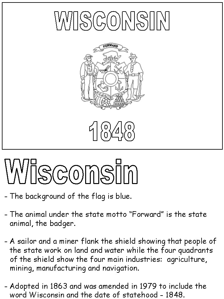 Best ideas about Street Map Of Wisconsin Preschool Coloring Sheets
. Save or Pin Wisconsin State Flag Now.