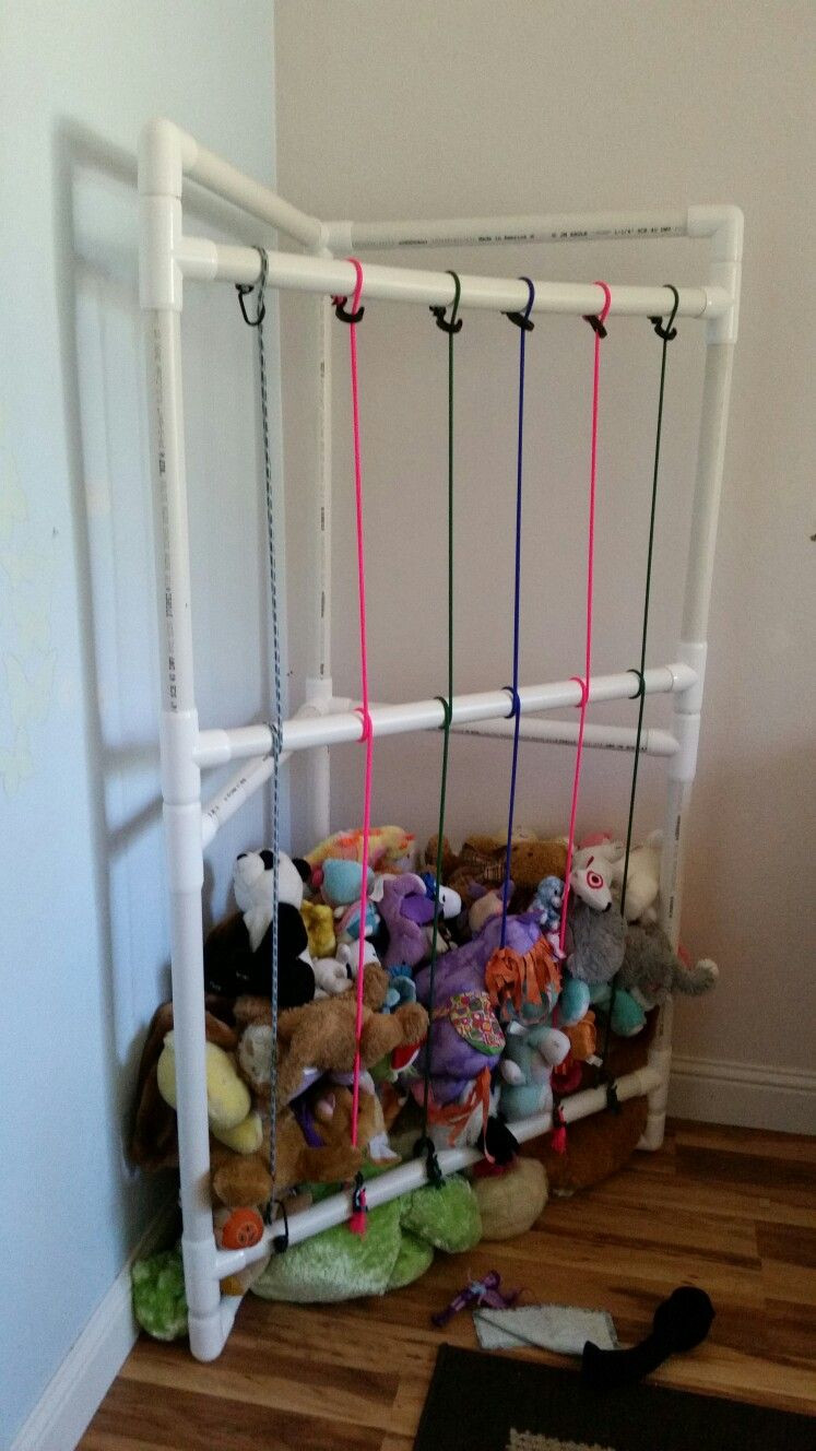 Best ideas about Stuffed Animal Storage Ideas
. Save or Pin PVC Stuffed animal storage Now.