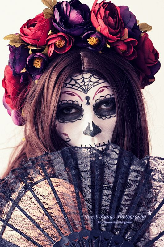 Best ideas about Sugar Skull Costume DIY
. Save or Pin Dia De los Muertos Sugar Skull MakeUp & DIY Blumenkranz Now.