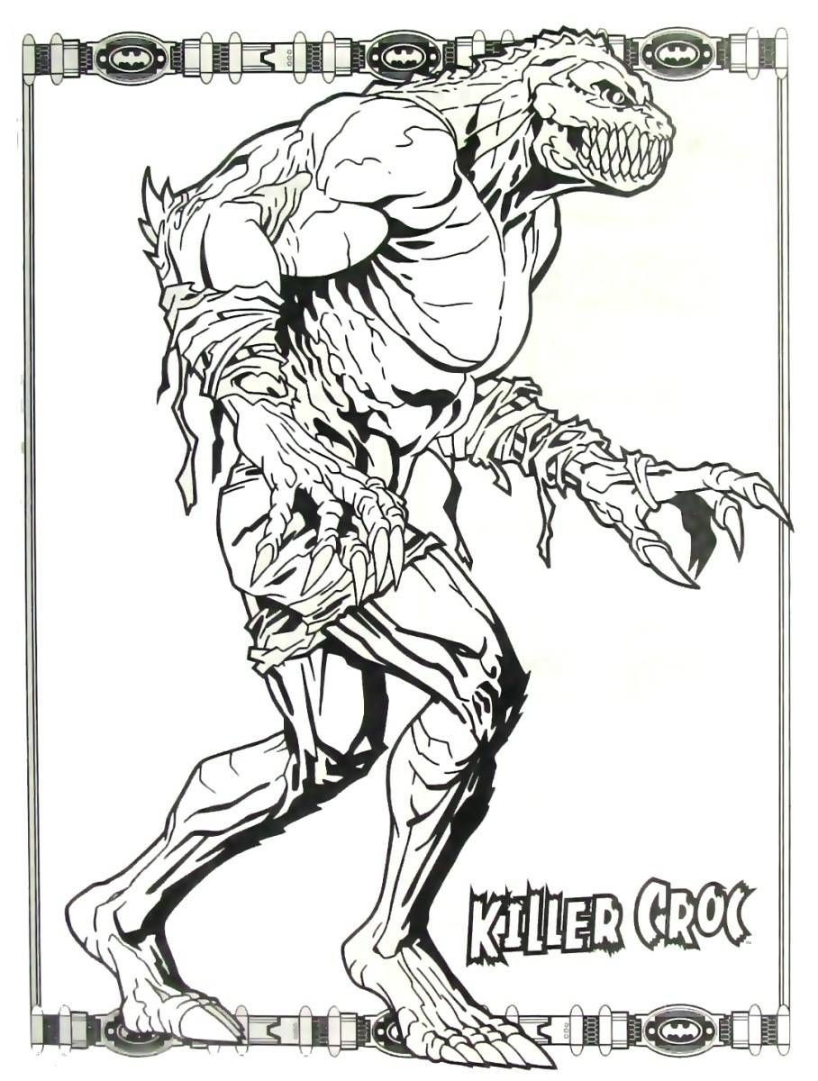 Best ideas about Suicide Squad Killer Croc Coloring Sheets For Girls
. Save or Pin Batman Killer Croc coloring book page printable Now.