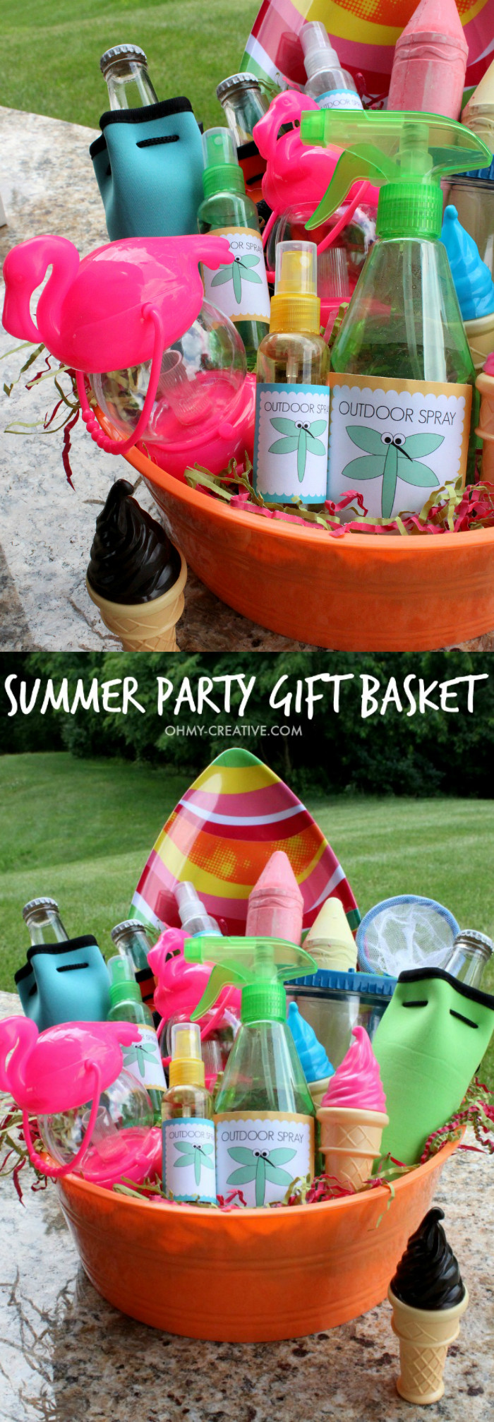Best ideas about Summer Gift Basket Ideas
. Save or Pin Summer Party Gift Basket Oh My Creative Now.