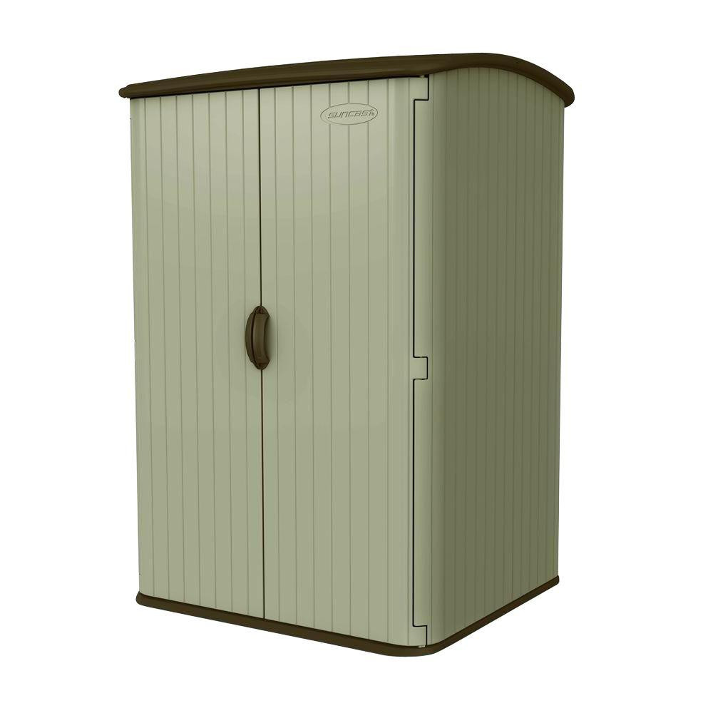 Best ideas about Suncast Vertical Storage Shed
. Save or Pin Suncast Extra Vertical 4 ft x 4 ft 8 in Resin Now.