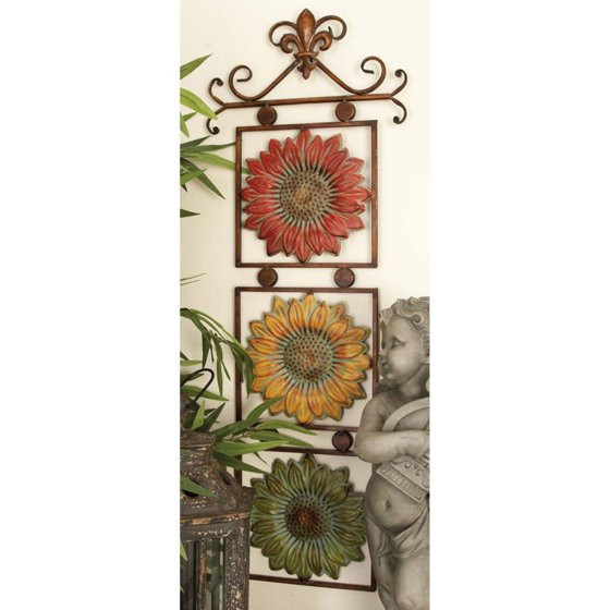 Best ideas about Sunflower Kitchen Decor Walmart
. Save or Pin DecMode Fleur De Lis Sunflower Wall Sculpture Walmart Now.