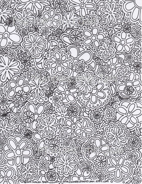 Best ideas about Super Hard Abstract Coloring Pages For Adults
. Save or Pin Flowers abstract coloring page by MarblesAndJam on Etsy Now.