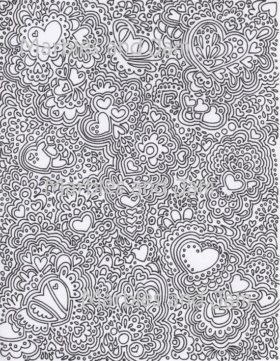 Best ideas about Super Hard Abstract Coloring Pages For Adults
. Save or Pin Abstract hearts printable adult coloring page Now.