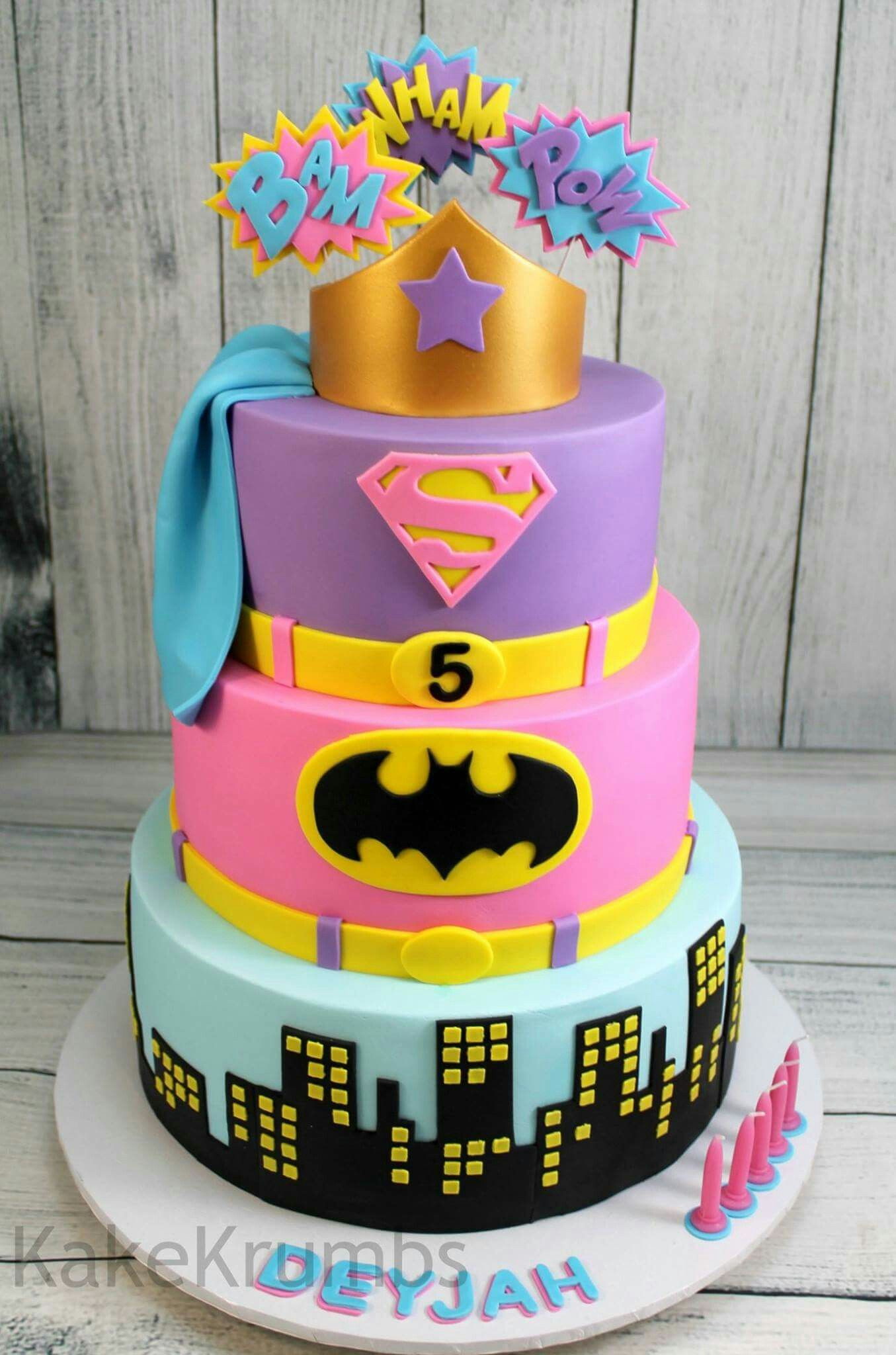 Best ideas about Super Hero Birthday Cake
. Save or Pin Girly super hero cake Cakes Now.