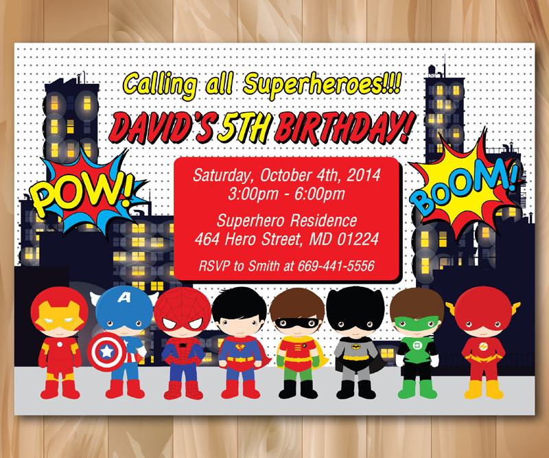 Best ideas about Super Hero Birthday Party Invitations
. Save or Pin Super Hero Birthday Party Invitation Superhero Pop Art Bday Now.