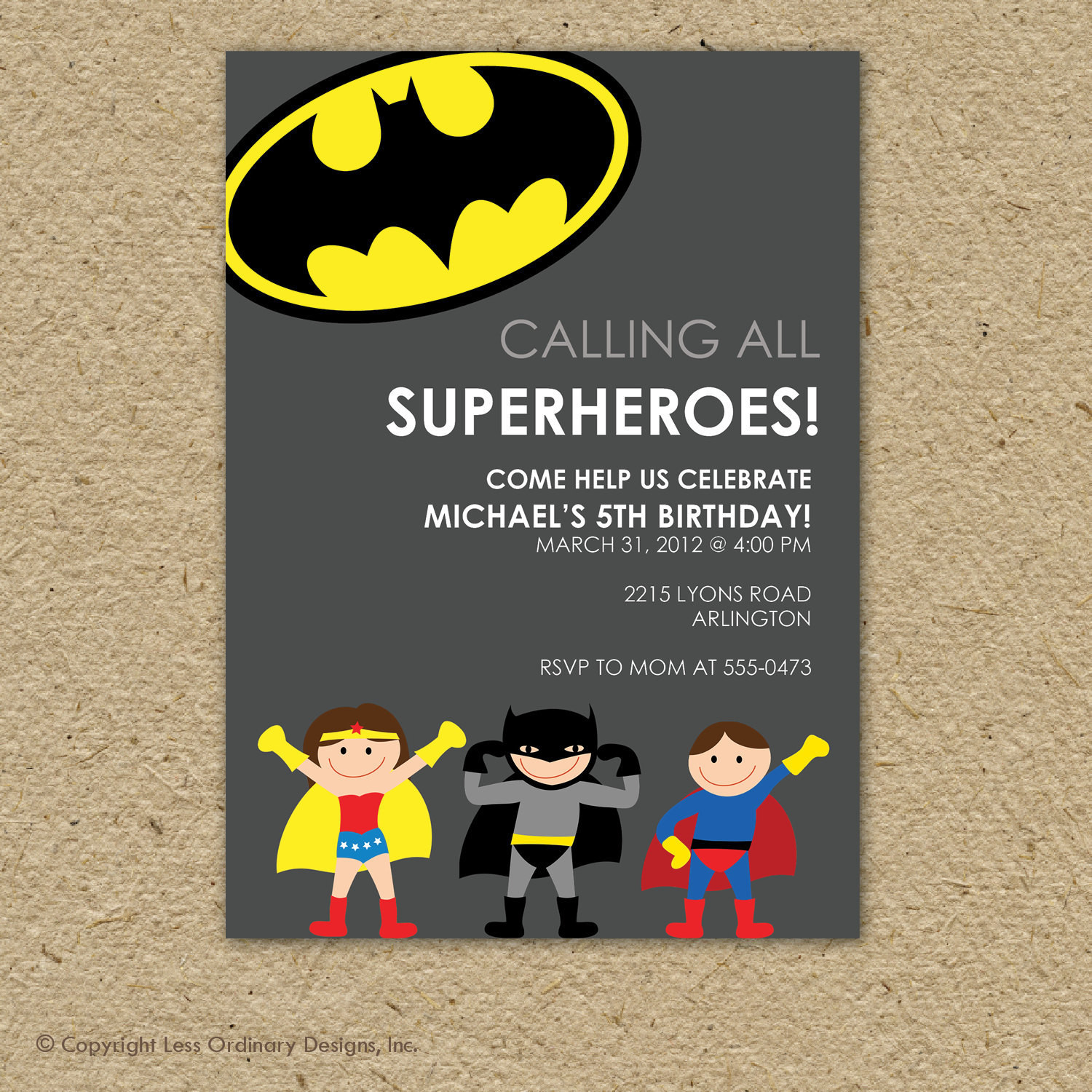 Best ideas about Super Hero Birthday Party Invitations
. Save or Pin Batman super hero birthday party invitation by Now.