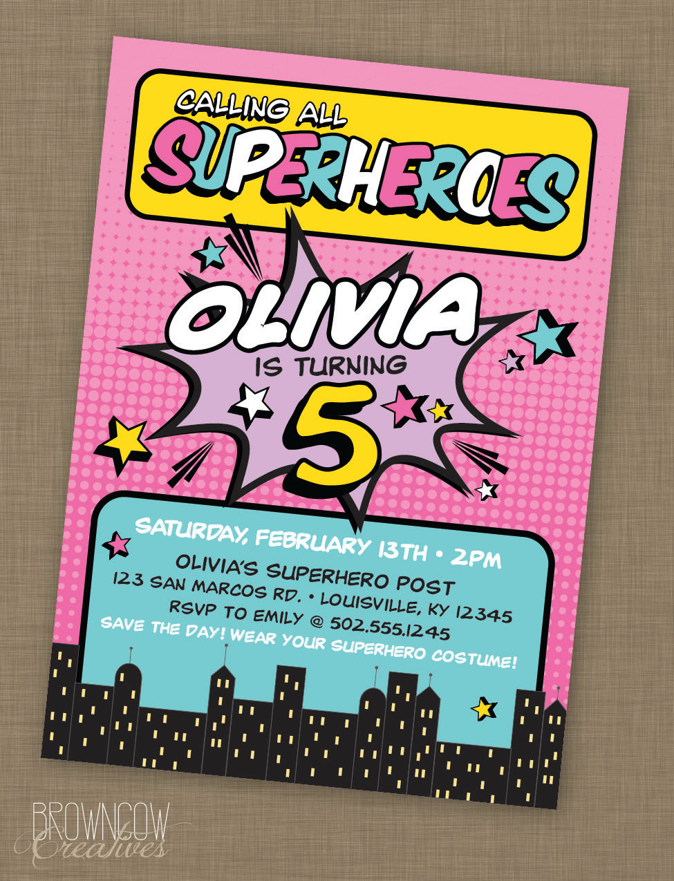 Best ideas about Super Hero Birthday Party Invitations
. Save or Pin PRINTABLE Superhero Birthday Party Invitation Girl Now.