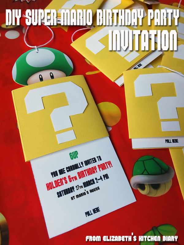 Best ideas about Super Mario Birthday Invitations
. Save or Pin DIY Super Mario Birthday Party Invitation A Step by Step Now.